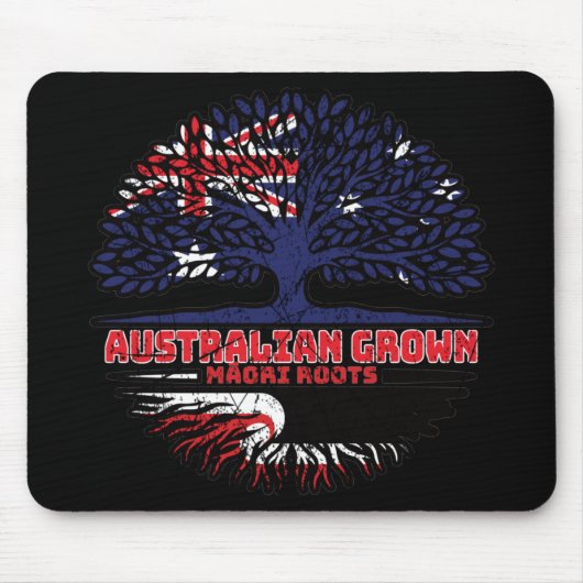 Maori Australian Australia Tree Roots Flag Muismat (Voorkant)