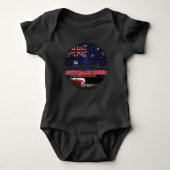 Maori Australian Australia Tree Roots Flag Romper (Voorkant)