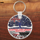 Maori Australian Australia Tree Roots Flag Sleutelhanger (Voorkant)