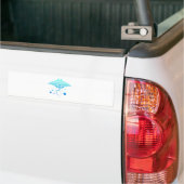 Maori Batoidea Stingray Tribal Tattoo Gift Idee Bumpersticker (Op Truck)