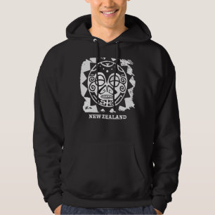 Maori Culture Mask Symbol Haka Nieuw-Zeeland Hoodie