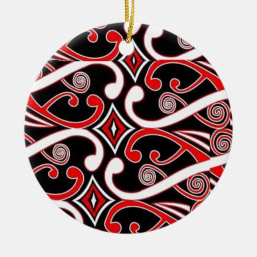 maori design 2 keramisch ornament (Voorkant)