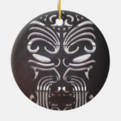 maori - design 3 keramisch ornament (Achterkant)