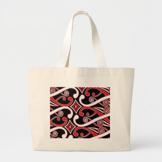 maori-design grote tote bag (Voorkant)