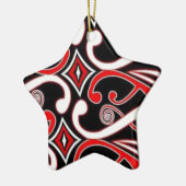 maori-design keramisch ornament (Links)