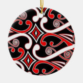 maori-design keramisch ornament (Voorkant)