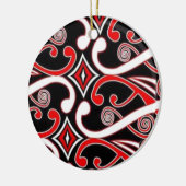 maori-design keramisch ornament (Links)