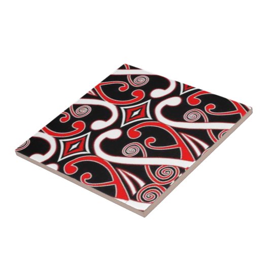 maori-design tegeltje (Zijkant)