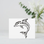 Maori Dolphin Briefkaart (Staand voorkant)