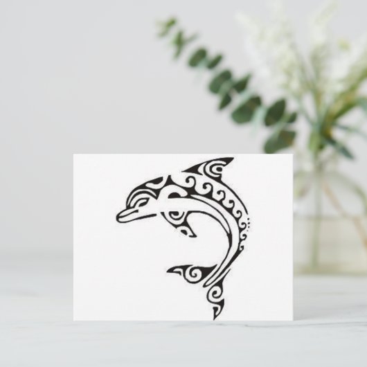 Maori Dolphin Briefkaart (Staand voorkant)