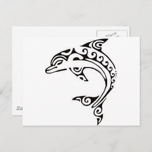 Maori Dolphin Briefkaart (Voorkant / Achterkant)