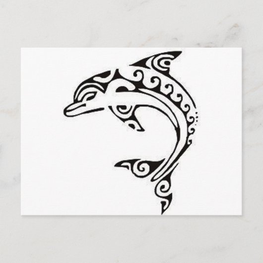 Maori Dolphin Briefkaart (Voorkant)