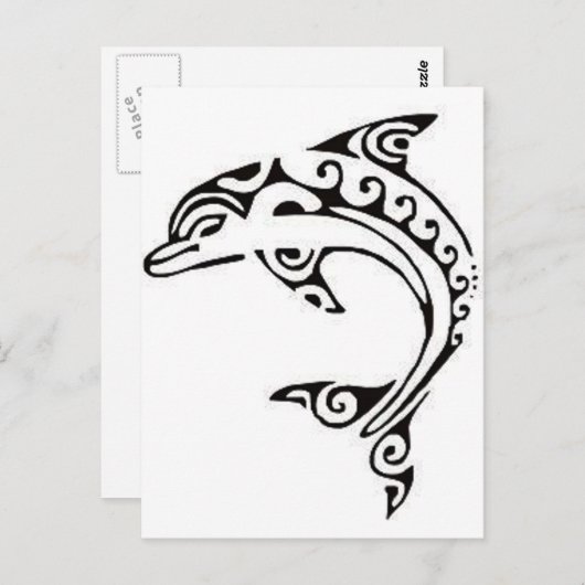 Maori Dolphin Briefkaart (Voorkant / Achterkant)
