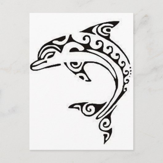 Maori Dolphin Briefkaart (Voorkant)