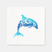 Maori Dolphin Polynesië Tribaal Tattoo Gift Idea Servet (Voorkant)