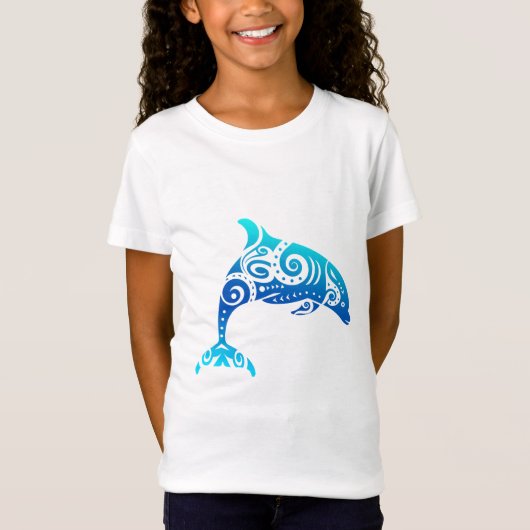 Maori Dolphin Polynesië Tribaal Tattoo Gift Idea T-shirt (Voorkant)