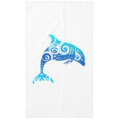 Maori Dolphin Polynesië Tribaal Tattoo Gift Idea Tafelkleed (Voorkant)