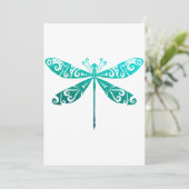 Maori Dragonfly Polynesiaans Tattoo Gift Idea Save The Date (Staand voorkant)