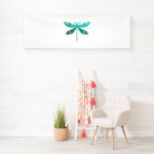 Maori Dragonfly Polynesiaans Tattoo Gift Idea Spandoek (Insitu)