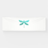 Maori Dragonfly Polynesiaans Tattoo Gift Idea Spandoek (Horizontaal)