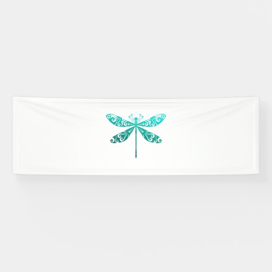 Maori Dragonfly Polynesiaans Tattoo Gift Idea Spandoek (Horizontaal)
