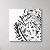 Maori en Samoaanse geïnspireerde kunst Canvas Afdruk (Voorkant)