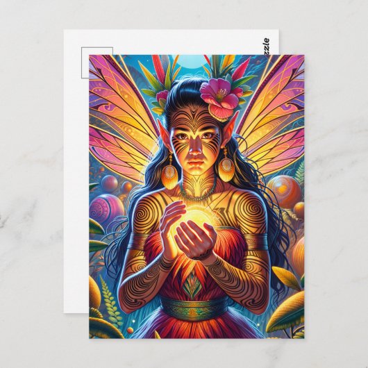 Māori Fairy Briefkaart (Voorkant / Achterkant)
