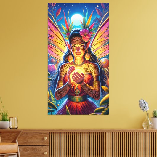 Māori Fairy Canvas Afdruk (Insitu (Woonkamer))