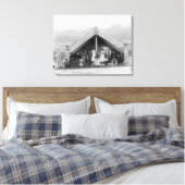 Maori Family at Home FotoNieuw-Zeeland Canvas Afdruk (Insitu (Slaapkamer))