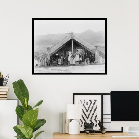 Maori Family New Zealand 1917 Poster (Thuiskantoor)