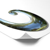 Maori Fish Hook - Chrome Poster (Hoek)