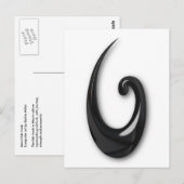 Maori-Fish Hook-obsidian Briefkaart (Voorkant / Achterkant)