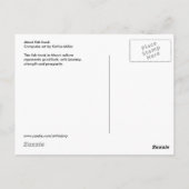 Maori-Fish Hook-obsidian Briefkaart (Achterkant)