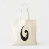 Maori-Fish Hook-obsidian Tote Bag (Voorkant)
