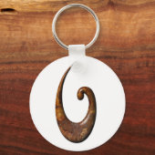 Maori Fish Hook - Rust Sleutelhanger (Voorkant)