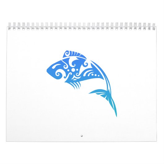 Maori Fish Tribal Tattoo - Gift Idea Kalender (Hoes)
