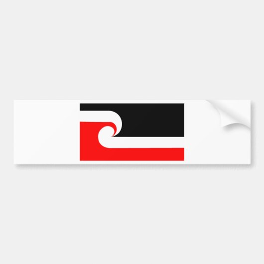 Maori Flag Bumpersticker (Voorkant)