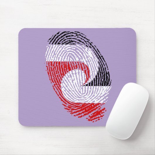 Maori flag fingerprints muismat (Met muis)