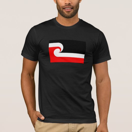 Maori Flag Nieuw-Zeeland Vlag T-shirt (Voorkant)