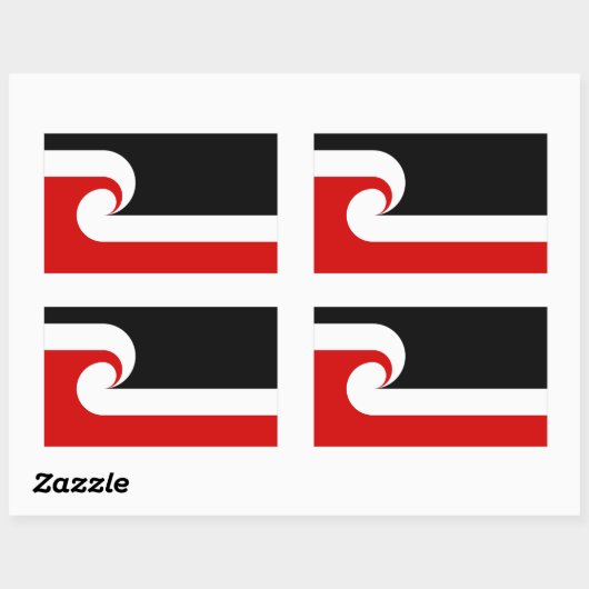 Māori flag Stickers (Vel)