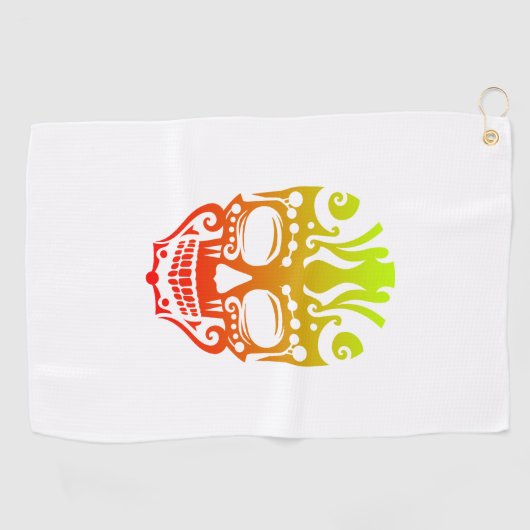 Maori French Bulldog Tribal Tattoo Gift Idea Golfhanddoek (Horizontaal)