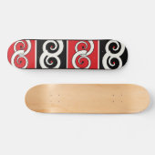 Maori-geïnspireerde spiraal persoonlijk skateboard (Horizontaal)