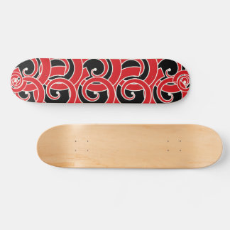 Maori-geïnspireerde spiraal persoonlijk skateboard