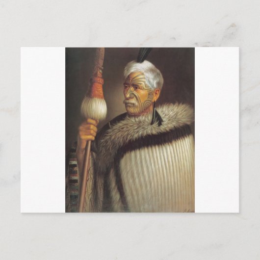 Maori Gentleman Briefkaart (Voorkant)