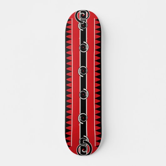 Maori Haaietand Tribal Persoonlijk Skateboard (Voorkant)