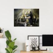 Maori Haka Poster (Thuiskantoor)