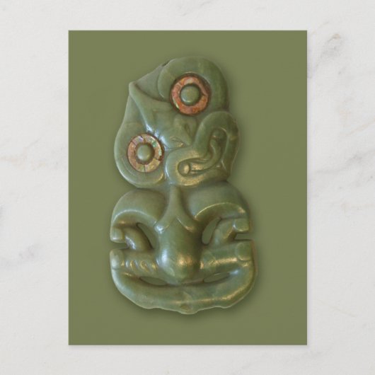 Maori Hei-Tiki Briefkaart (Voorkant)
