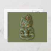 Maori Hei-Tiki Briefkaart (Voorkant / Achterkant)