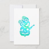 Maori Hei Tiki Ukulele Music - Gift Idea Bedankkaart (Voorkant)