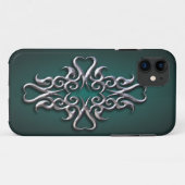 Maori Hook Design - zilver Case-Mate iPhone Case (Achterkant (horizontaal))